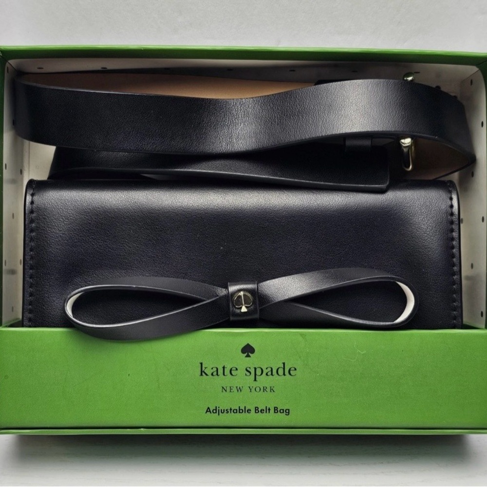 NEW! Kate Spade Black Leather Belt Bag with box
SIZE L/XL.